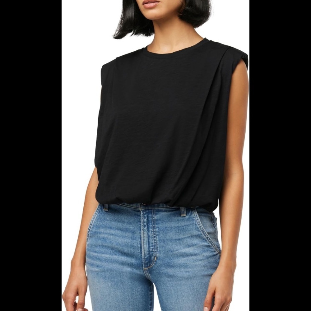 Joes Jeans Arden Slub Sleeveless Tee black size medium